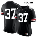 Youth NCAA Ohio State Buckeyes Derrick Malone #37 College Stitched No Name Authentic Nike White Number Black Football Jersey EK20U01WV